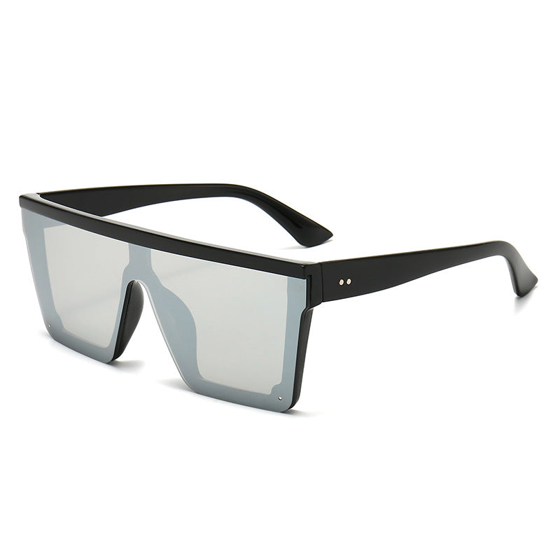 Venta al por mayor de gafas de sol para mujer con marco grande de una pieza para PC